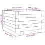 Solid Douglas wood planter 40x40x26.5 cm by , Pots and planters - Ref: Foro24-847291, Price: 46,19 €, Discount: %