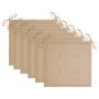 Sillas de jardín apilables 6 uds madera maciza teca con cojines de , Sillas de jardín - Ref: Foro24-3073409, Precio: 791,29 €...