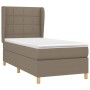 Cama box spring con colchón tela gris taupe 90x190 cm de , Camas y somieres - Ref: Foro24-3128489, Precio: 353,20 €, Descuent...