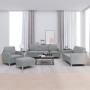 Juego de sofás con cojines 4 piezas tela gris claro de , Sofás - Ref: Foro24-3202062, Precio: 721,85 €, Descuento: %