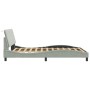 Estructura cama con luces LED terciopelo gris claro 120x200 cm de , Camas y somieres - Ref: Foro24-3213769, Precio: 178,83 €,...