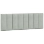 Estructura cama con luces LED terciopelo gris claro 140x200 cm de , Camas y somieres - Ref: Foro24-3213781, Precio: 199,21 €,...