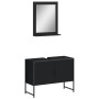 Juego de muebles de baño 2 pzas madera de ingeniería negro de , Muebles de baño - Ref: Foro24-3214339, Precio: 98,78 €, Descu...