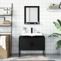 Juego de muebles de baño 2 pzas madera de ingeniería negro de , Muebles de baño - Ref: Foro24-3214339, Precio: 98,78 €, Descu...