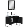 Juego de muebles de baño 2 pzas madera de ingeniería negro de , Muebles de baño - Ref: Foro24-3214339, Precio: 98,78 €, Descu...