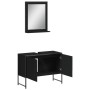 Juego de muebles de baño 2 pzas madera de ingeniería negro de , Muebles de baño - Ref: Foro24-3214339, Precio: 98,78 €, Descu...
