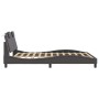 Estructura de cama con cabecero cuero sintético gris 160x200cm de , Camas y somieres - Ref: Foro24-3208106, Precio: 233,28 €,...