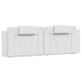 Estructura de cama cabecero cuero sintético blanco 160x200 cm de , Camas y somieres - Ref: Foro24-3208104, Precio: 207,15 €, ...