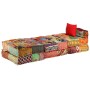 Puf modular de 3 plazas de tela patchwork en Decoración | Comprar online en Foru.es