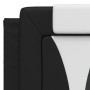 Cama con colchón cuero sintético negro y blanco 140x200 cm de , Camas y somieres - Ref: Foro24-3208801, Precio: 395,27 €, Des...