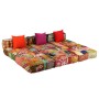 Puf modular de 3 plazas de tela patchwork en Decoración | Comprar online en Foru.es
