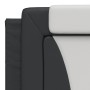 Cama con colchón cuero sintético negro y blanco 180x200 cm de , Camas y somieres - Ref: Foro24-3208815, Precio: 443,08 €, Des...