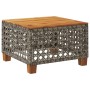Mesa de jardín ratán sintético madera acacia gris 55x55x36 cm de , Mesas de jardín - Ref: Foro24-365930, Precio: 69,07 €, Des...