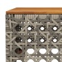 Mesa de jardín ratán sintético madera acacia gris 55x55x36 cm de , Mesas de jardín - Ref: Foro24-365930, Precio: 69,07 €, Des...