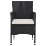 Set de bistró de jardín 3 pzas ratán PE vidrio templado negro de , Conjuntos de jardín - Ref: Foro24-3095903, Precio: 247,23 ...