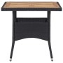 Set comedor jardín 3 pzas ratán sintético madera maciza negro de , Conjuntos de jardín - Ref: Foro24-3095922, Precio: 254,39 ...