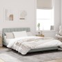 Estructura de cama con cabecero terciopelo gris claro 140x190cm de , Camas y somieres - Ref: Foro24-3207849, Precio: 190,87 €...