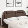Cabecero de cama acolchado cuero sintético marrón 180 cm de , Cabeceros y pies de cama - Ref: Foro24-374806, Precio: 50,80 €,...