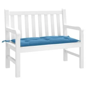 Cojín para banco de jardín tela azul melange 100x50x7 cm de , Cojines para sillas y sofás - Ref: Foro24-4002535, Precio: 21,8...