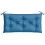 Cojín para banco de jardín tela azul melange 100x50x7 cm de , Cojines para sillas y sofás - Ref: Foro24-4002535, Precio: 21,8...