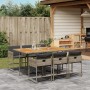 Set comedor jardín 7 pzas y cojines ratán sintético gris de , Conjuntos de jardín - Ref: Foro24-3278041, Precio: 423,44 €, De...