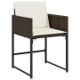 Set comedor de jardín 11 pzas y cojines ratán sintético marrón de , Conjuntos de jardín - Ref: Foro24-3278060, Precio: 708,24...