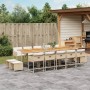 Set comedor de jardín con cojines 15 pzas ratán sintético beige de , Conjuntos de jardín - Ref: Foro24-3278127, Precio: 822,3...