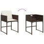 Set comedor para jardín 9 pzas y cojines ratán sintético marrón de , Conjuntos de jardín - Ref: Foro24-3278144, Precio: 424,6...