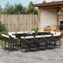 Set comedor de jardín con cojines 13 pzas ratán sintético negro de , Conjuntos de jardín - Ref: Foro24-3278165, Precio: 710,7...