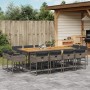 Set comedor de jardín con cojines 13 pzas ratán sintético gris de , Conjuntos de jardín - Ref: Foro24-3278173, Precio: 758,43...