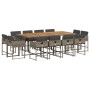 Set comedor de jardín con cojines 13 pzas ratán sintético gris de , Conjuntos de jardín - Ref: Foro24-3278173, Precio: 758,43...