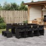 Set comedor de jardín con cojines 13 pzas ratán sintético negro de , Conjuntos de jardín - Ref: Foro24-3277926, Precio: 704,5...