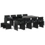 Set comedor de jardín con cojines 13 pzas ratán sintético negro de , Conjuntos de jardín - Ref: Foro24-3277926, Precio: 704,5...