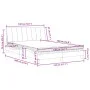 Cama con colchón terciopelo gris claro 140x190 cm de , Camas y somieres - Ref: Foro24-3208592, Precio: 390,38 €, Descuento: %