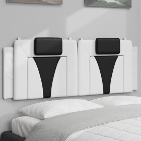 Cabecero de cama acolchado cuero sintético blanco negro 140 cm de , Cabeceros y pies de cama - Ref: Foro24-374796, Precio: 63...