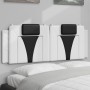 Cabecero de cama acolchado cuero sintético blanco negro 140 cm de , Cabeceros y pies de cama - Ref: Foro24-374796, Precio: 63...