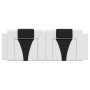 Cabecero de cama acolchado cuero sintético blanco negro 140 cm de , Cabeceros y pies de cama - Ref: Foro24-374796, Precio: 63...