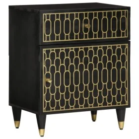 Mesita de noche madera maciza de mango 50x33x60 cm de , Mesitas de noche - Ref: Foro24-358328, Precio: 82,61 €, Descuento: %