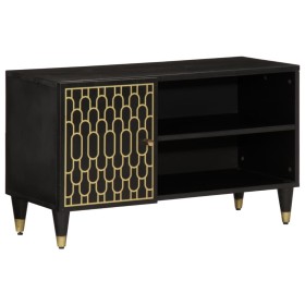 Mueble de TV madera maciza de mango 80x31,5x46 cm de , Muebles TV - Ref: Foro24-358335, Precio: 68,55 €, Descuento: %