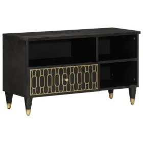 Mueble de TV madera maciza de mango 80x33x46 cm de , Almacenamiento para CD y DVD - Ref: Foro24-358337, Precio: 54,68 €, Desc...