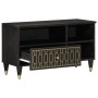 Mueble de TV madera maciza de mango 80x33x46 cm de , Almacenamiento para CD y DVD - Ref: Foro24-358337, Precio: 54,68 €, Desc...