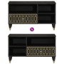 Mueble de TV madera maciza de mango 80x33x46 cm de , Almacenamiento para CD y DVD - Ref: Foro24-358337, Precio: 54,68 €, Desc...