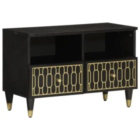 Mueble de TV madera maciza de mango 70x33x46 cm de , Almacenamiento para CD y DVD - Ref: Foro24-358321, Precio: 59,04 €, Desc...