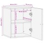 Armario de baño de pared madera maciza de mango 38x33x48 cm de , Muebles de baño - Ref: Foro24-358340, Precio: 45,21 €, Descu...
