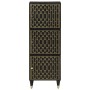 Aparador alto madera maciza de mango 40x33x110 cm de , Almacenamiento para CD y DVD - Ref: Foro24-358349, Precio: 124,51 €, D...