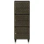Aparador alto madera maciza de mango 40x33x110 cm de , Almacenamiento para CD y DVD - Ref: Foro24-358349, Precio: 126,13 €, D...