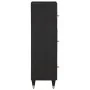Aparador alto madera maciza de mango 40x33x110 cm de , Almacenamiento para CD y DVD - Ref: Foro24-358349, Precio: 126,13 €, D...