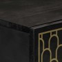 Aparador alto madera maciza de mango 40x33x110 cm de , Almacenamiento para CD y DVD - Ref: Foro24-358349, Precio: 124,51 €, D...