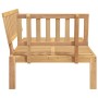 Sofá de esquina de palets para jardín madera maciza de acacia de , Sofás de exterior - Ref: Foro24-365849, Precio: 165,17 €, ...