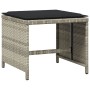 Set de comedor de jardín 11 pzas y cojines ratán sintético gris de , Conjuntos de jardín - Ref: Foro24-3277918, Precio: 507,1...